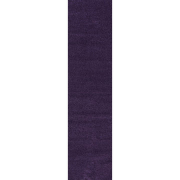 Haze Solid Low-pile Area Rug Purple